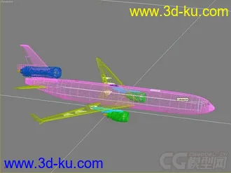 3D打印模型MD-11 DC-10客机荷兰皇家航空客运喷气飞机民用飞机的图片