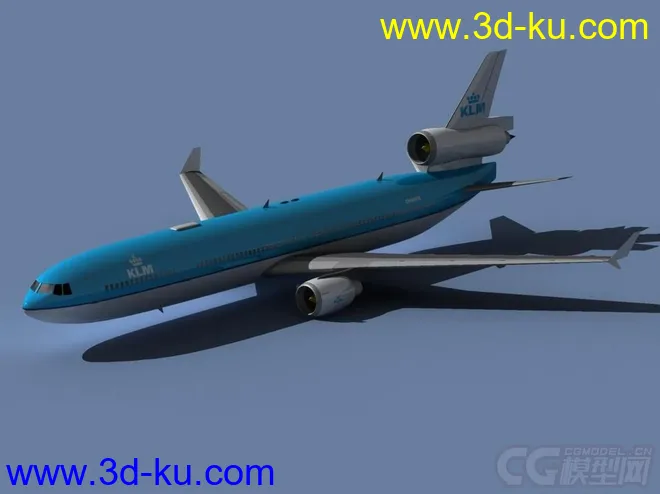 MD-11 DC-10客机荷兰皇家航空客运喷气飞机民用飞机模型的图片3