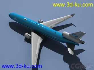 3D打印模型MD-11 DC-10客机荷兰皇家航空客运喷气飞机民用飞机的图片