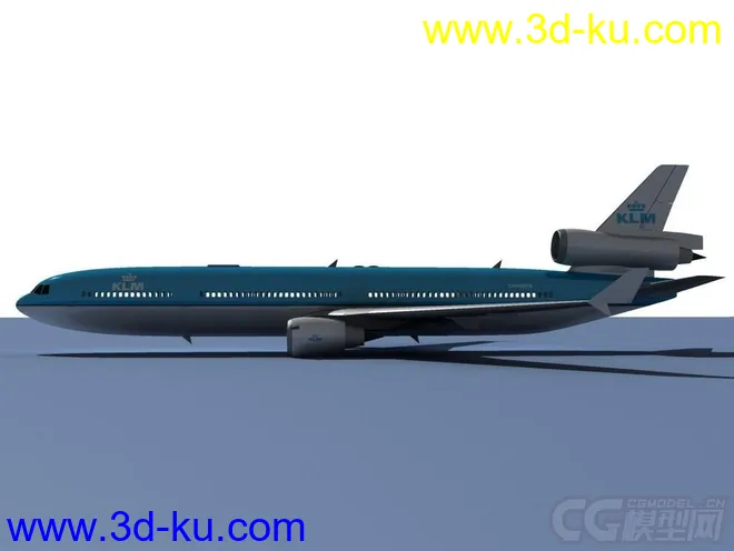 MD-11 DC-10客机荷兰皇家航空客运喷气飞机民用飞机模型的图片6