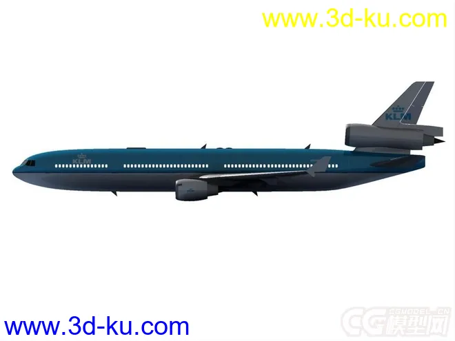 MD-11 DC-10客机荷兰皇家航空客运喷气飞机民用飞机模型的图片7