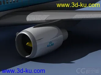 3D打印模型MD-11 DC-10客机荷兰皇家航空客运喷气飞机民用飞机的图片