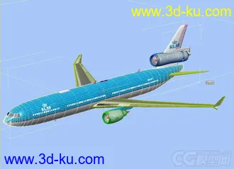 3D打印模型MD-11 DC-10客机荷兰皇家航空客运喷气飞机民用飞机的图片