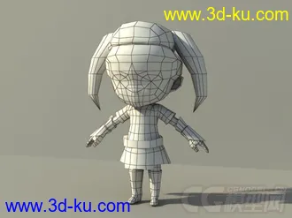 3D打印模型Q版小萝莉的图片