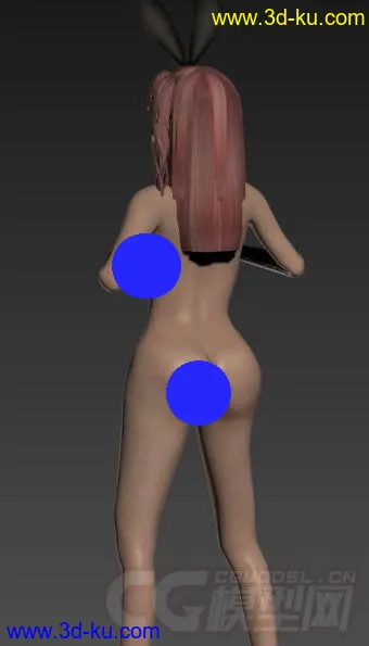 绑定好骨骼的DoA5女角色穗乃果,max2015格式模型的图片1