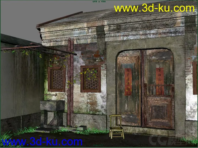 陈旧老房子场景模型的图片3