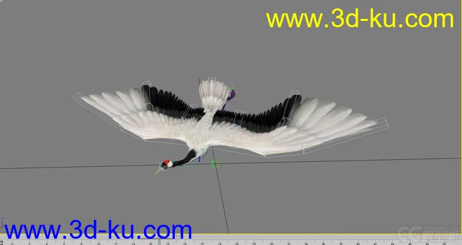 丹顶仙鹤带各种动作模型的图片4