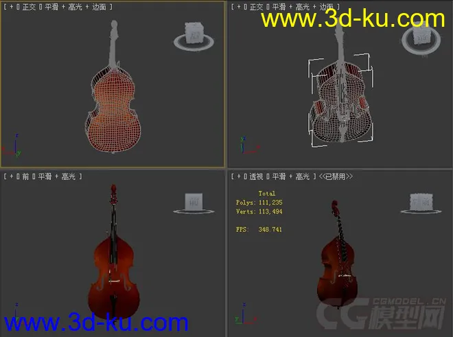 低音提琴模型的图片1