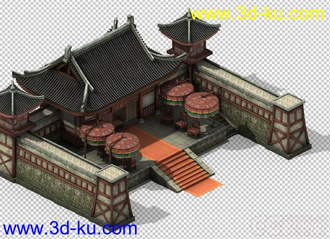 古建筑3D模型的图片1
