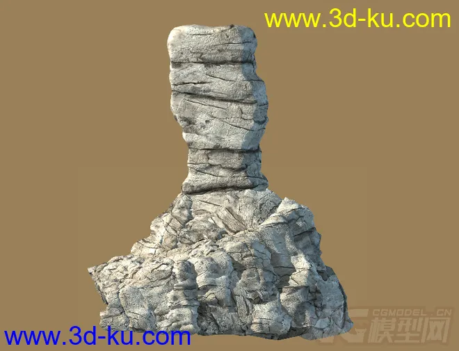 一堆假山石头模型下载的图片1