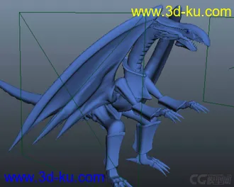 3D打印模型青眼白龙的图片