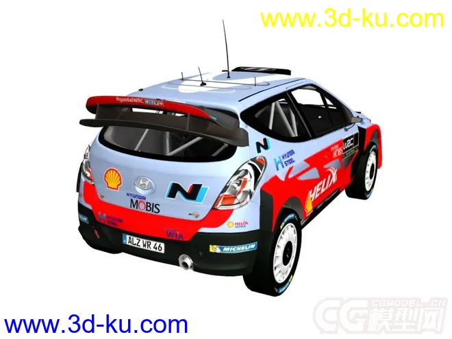 WRC赛车-内部有细节-精华模型-HYUNDAI的图片2