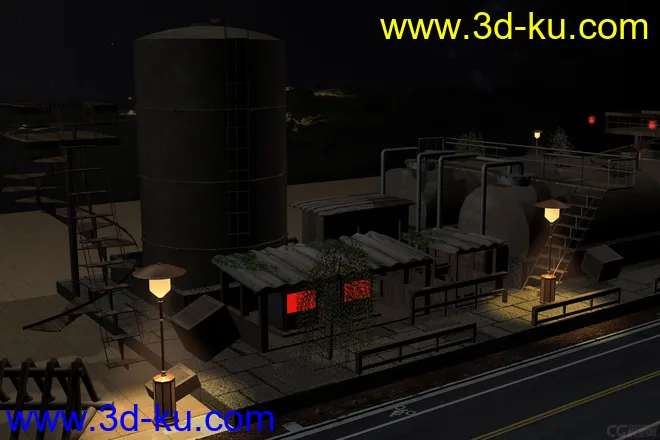 夜色工厂模型的图片1