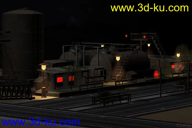 夜色工厂模型的图片3