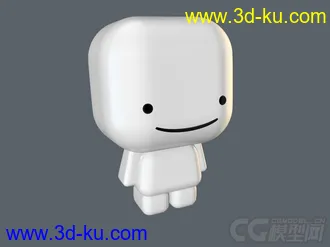 3D打印模型【C4D】自己做的卡通小人的图片