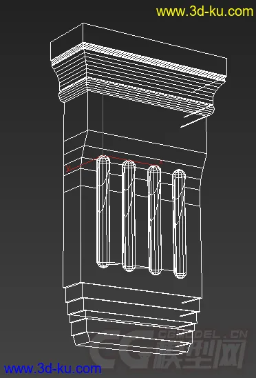 西方墙角或柱子的浮雕部件模型下载的图片2