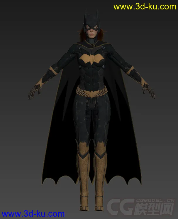 女蝙蝠侠Batgirl-四边面模型的图片2