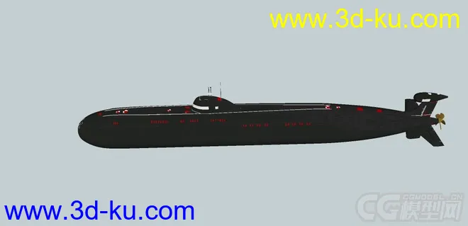 苏联核潜艇一艘模型的图片3
