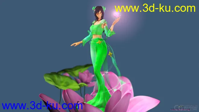 游戏仙女碧瑶3D模型的图片1