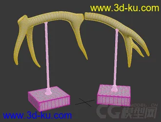 鹿角 摆设模型的图片