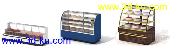 超市各种高精度、饮料、蔬菜、生活品、货架等模型的图片2