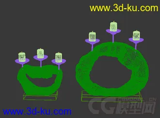 蜡烛装饰摆设模型的图片