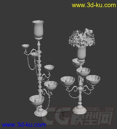 欧式蜡烛灯模型的图片1