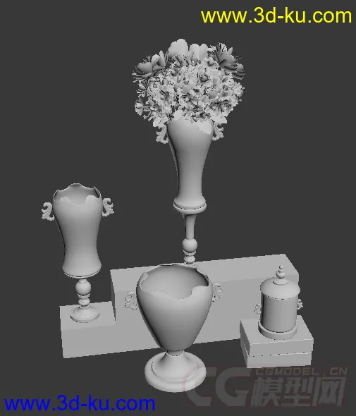 花瓶 装饰摆设模型的图片1