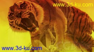 3D打印模型Tiger rig full controls full textures的图片