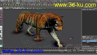 3D打印模型Tiger rig full controls full textures的图片