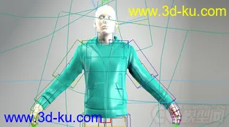 一个欧洲男人模型  可3D打印的图片