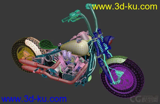 精品—小型摩托车 哈雷机车模型的图片5