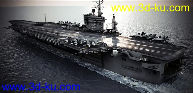 精品模型—精致航空母舰群 海上导弹驱逐舰 航空母舰加油船 武装反恐军舰 海上运输舰的图片2