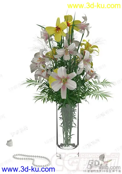 花瓶，植物，花草，花盆，盆栽，装饰品，小摆件，小品模型的图片1