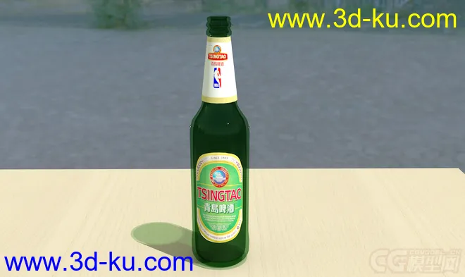 写实啤酒酒瓶模型的图片2
