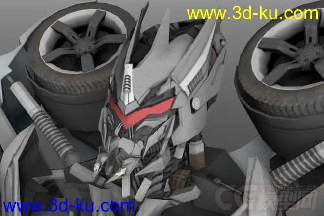 精细的3D打印模型，变形金刚，机器人，汽车人，车辆，武器 火箭筒，含STL源文件的图片2