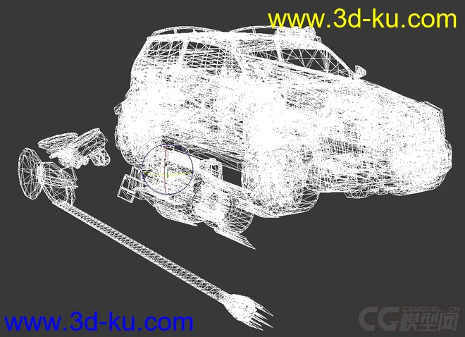 精细的3D打印模型，变形金刚，机器人，汽车人，车辆，武器 火箭筒，含STL源文件的图片10