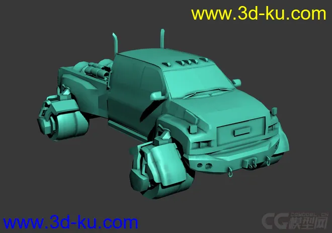 精细的3D打印模型，变形金刚，铁皮机器人，汽车人，包含车辆原型。内含STL源文件的图片9