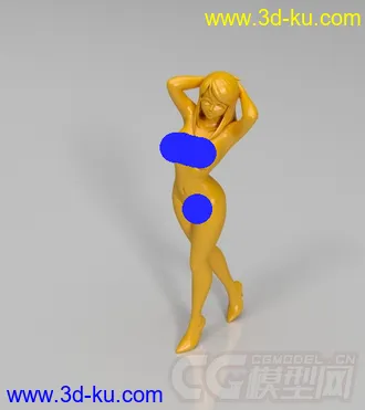 裸女 人体 3D打印模型 STL格式的图片