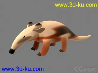 3D打印模型Anteater 食蚁兽的图片