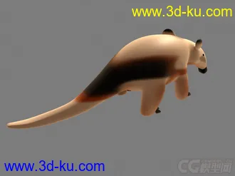 3D打印模型Anteater 食蚁兽的图片