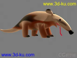 3D打印模型Anteater 食蚁兽的图片