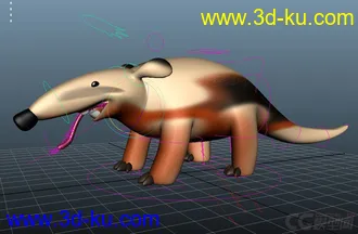 3D打印模型Anteater 食蚁兽的图片