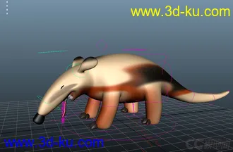 3D打印模型Anteater 食蚁兽的图片