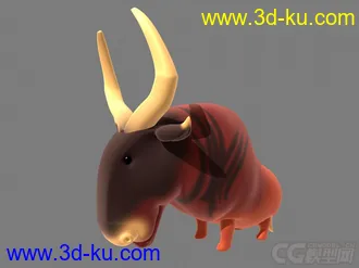 3D打印模型公牛的图片