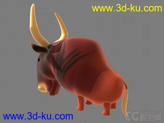 3D打印模型公牛的图片