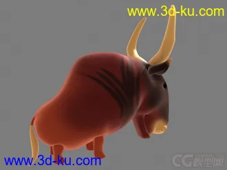 3D打印模型公牛的图片