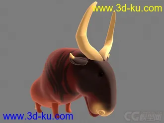 3D打印模型公牛的图片