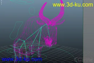 3D打印模型公牛的图片