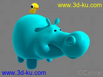 3D打印模型河马的图片